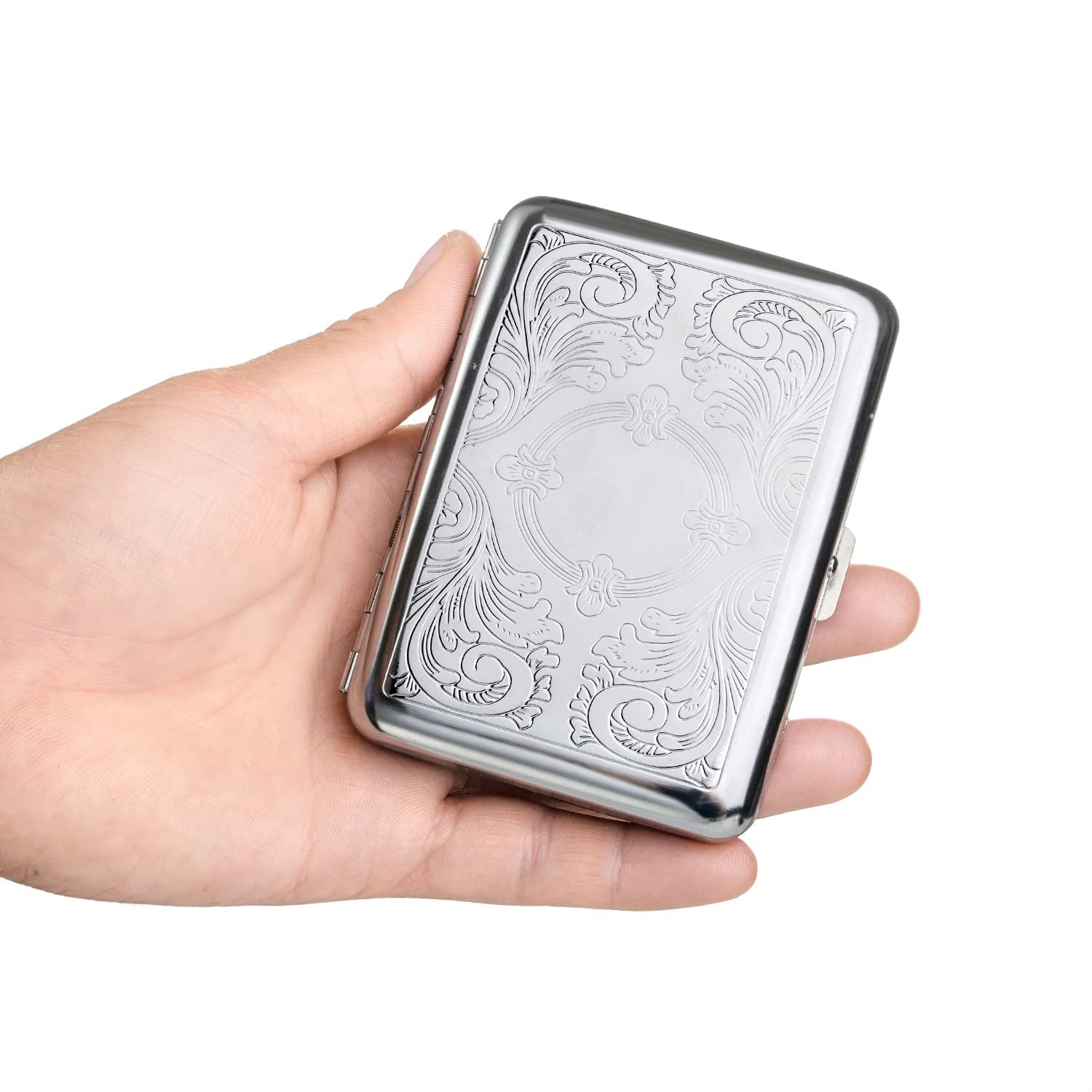 Stainless Steel Cigraette &amp; Card Holder Wallet For Men