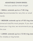 The Original Self-Love Chain Ring- Silver