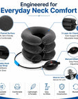 Cervical Spine Traction Neck Pillow – Adjustable Inflatable Neck Support Collar