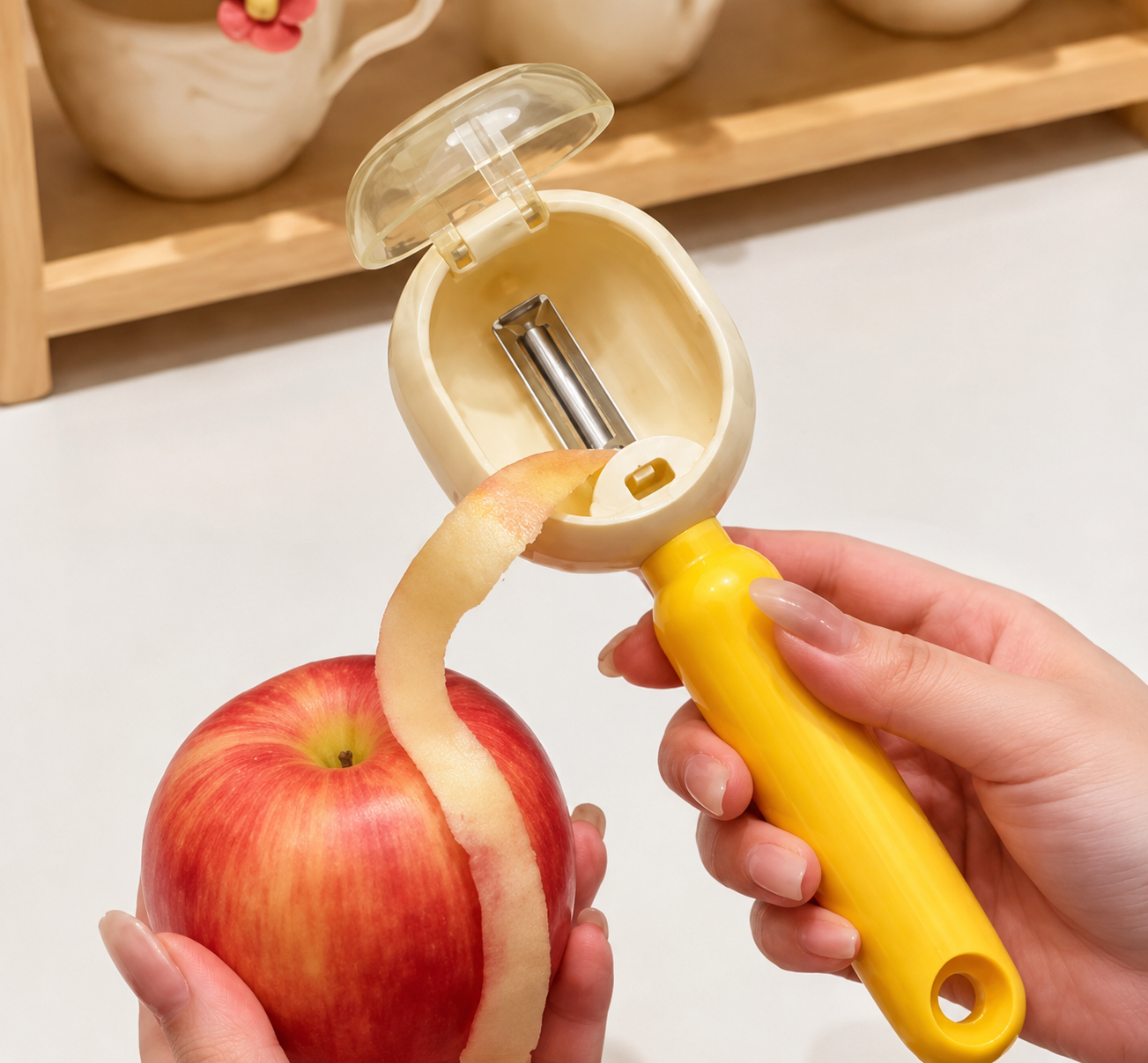 2 in 1 Vegetable and Fruit Peeler with Storage Box