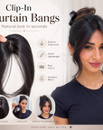 Clip-In Curtain Bangs Hair Topper