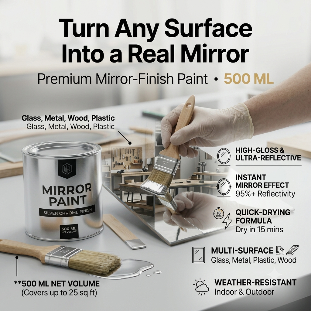 Silver Looking Mirror Paint ( China import )