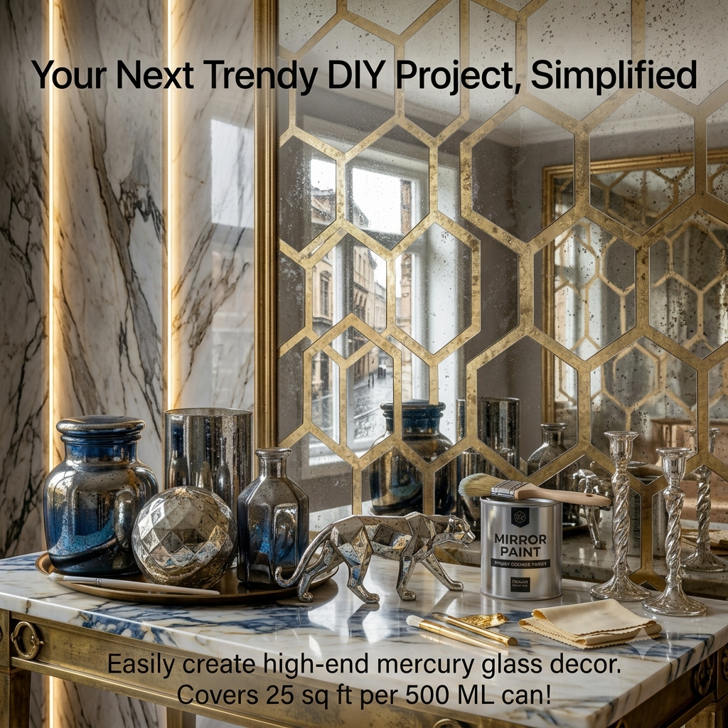 Silver Looking Mirror Paint ( China import )