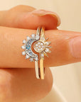 2 in 1 Sun and Moon Ring