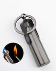 Metal Cigarette Oil Matchstick Flint Lighter