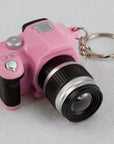 Mini SLR Camera LED Flashlight Keychain