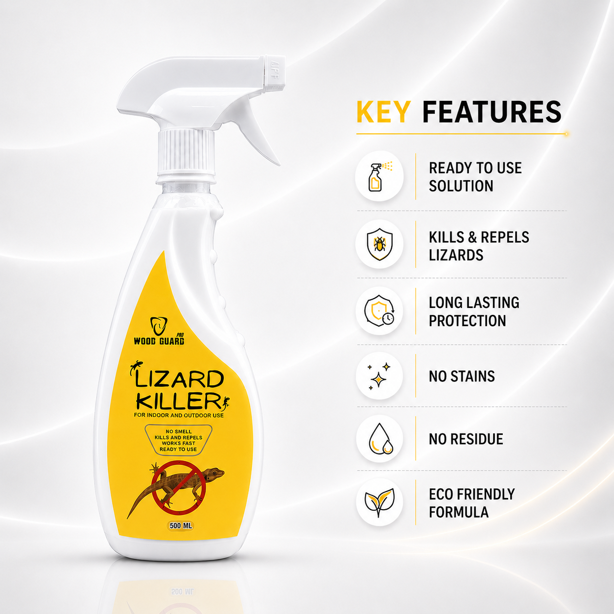 No Smell Lizard Killer Spray (Free Gloves)