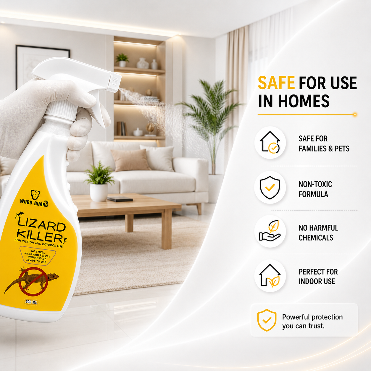 No Smell Lizard Killer Spray (Free Gloves)