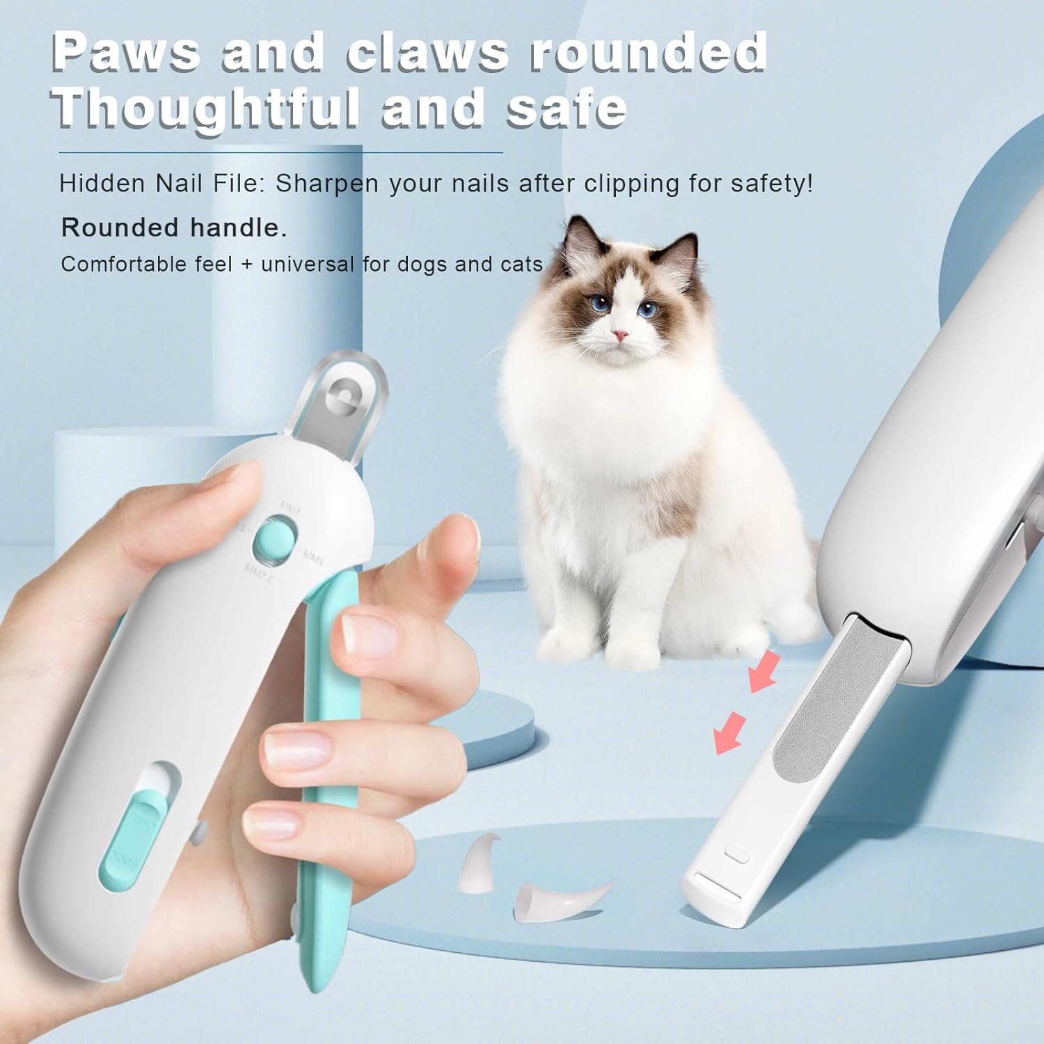 Professional Pet Nail Clippers with Adjustable Hole