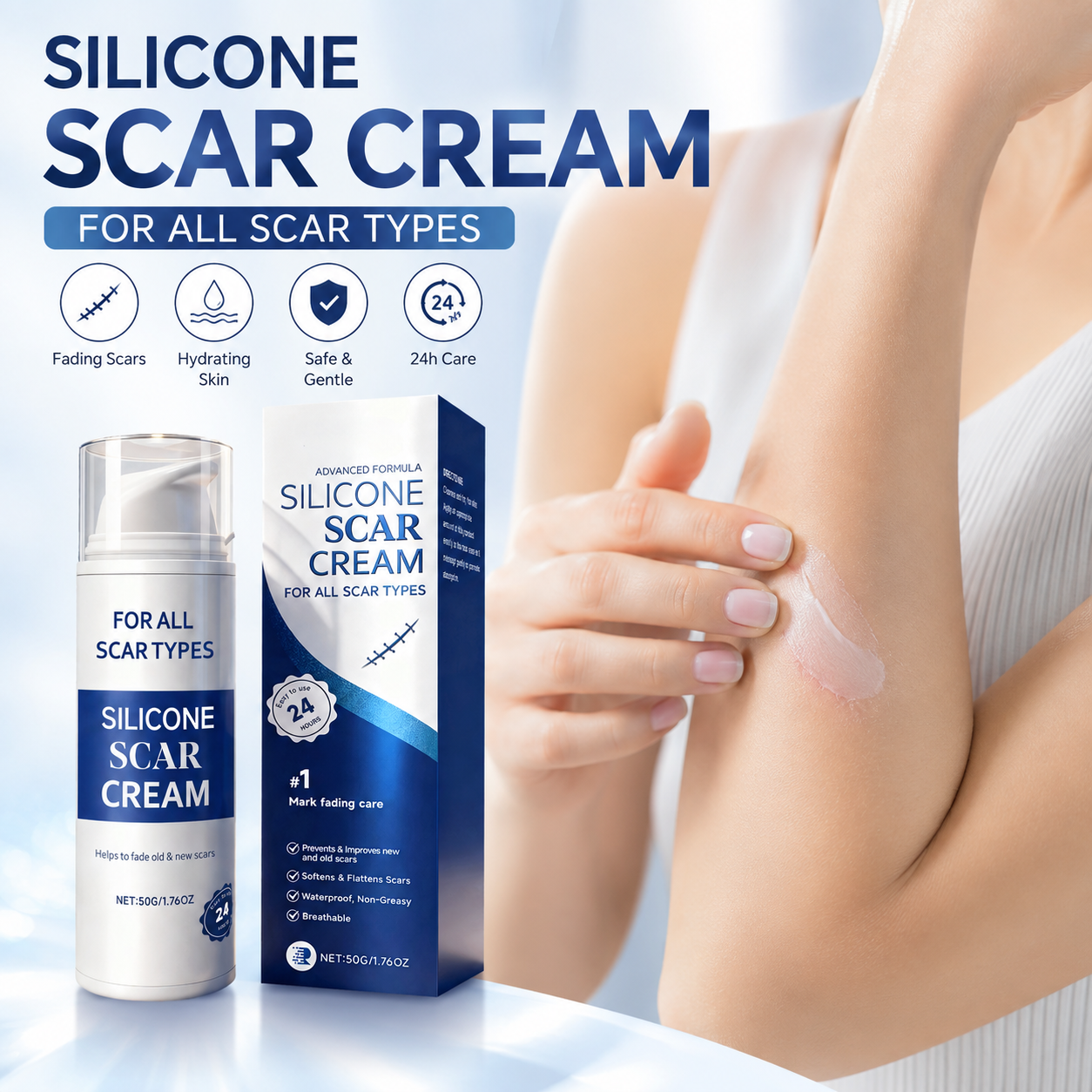 Silicone Scar Gel repair Old and New Scars