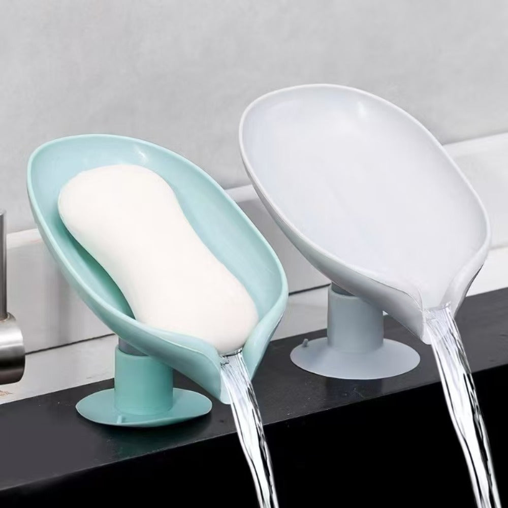 Drain Soap Holder Leaf Shape Soap Box
