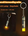Minecraft Torch Keychain