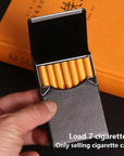 Leather Aluminum Metal Business Card Holder For Men's