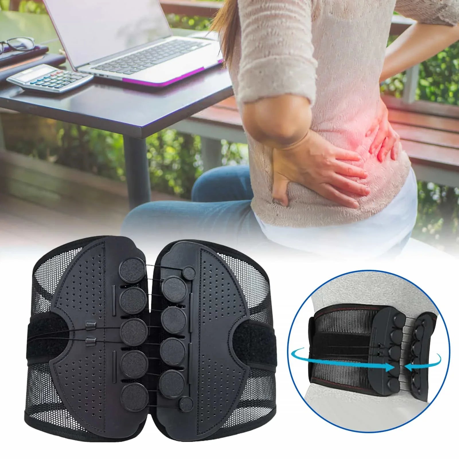 Adjustable Back Support Belt
