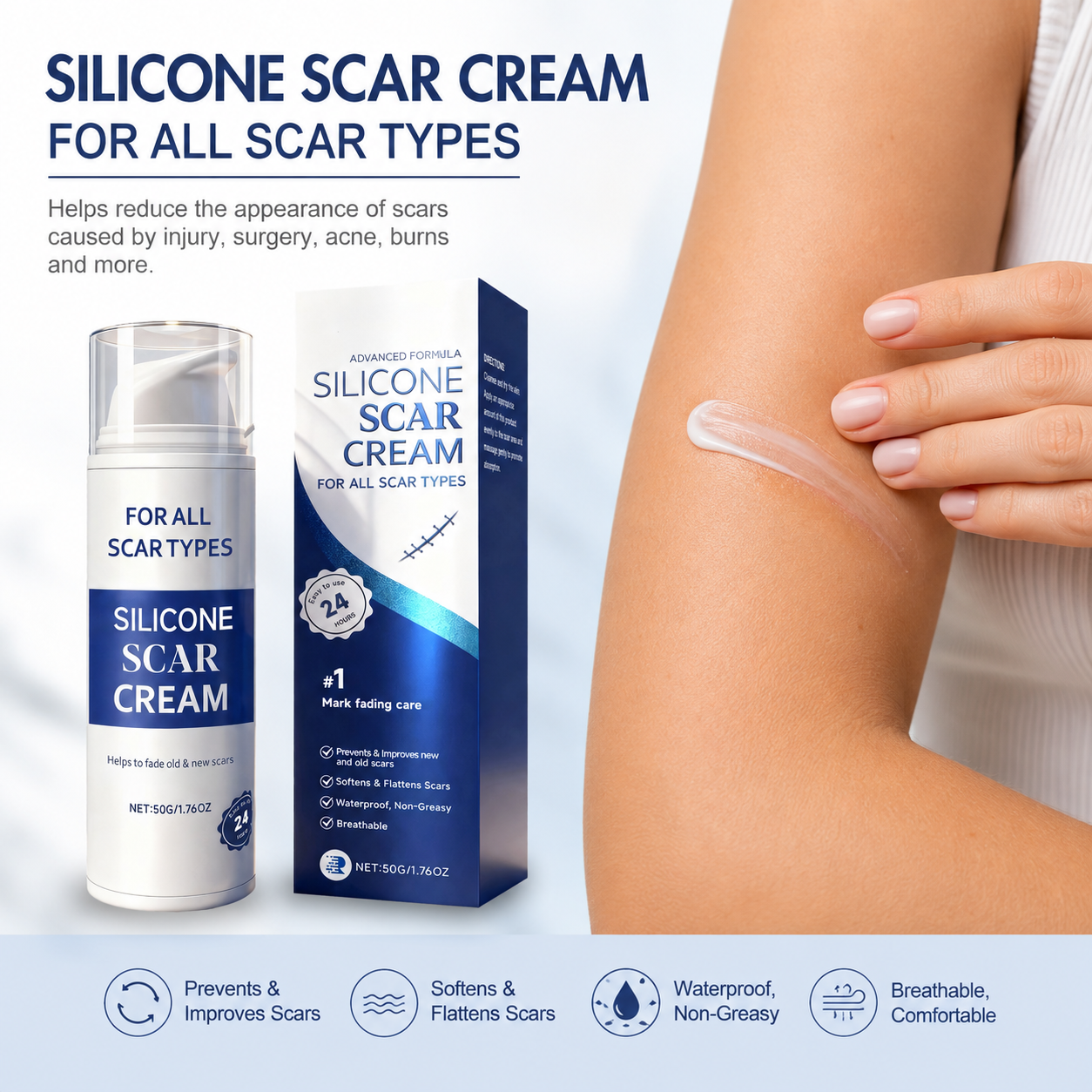 Silicone Scar Gel repair Old and New Scars