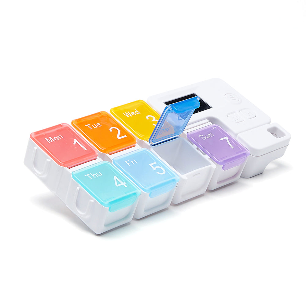 7-Days Pill Organizer Box with Medicine Reminder Alarm