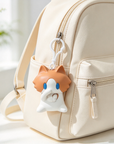 Waving Salary Cat Keychain