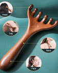 Wooden Meridian Massage Comb