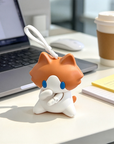 Waving Salary Cat Keychain