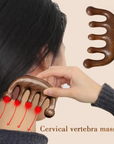 Wooden Head Scalp Massager Comb 🍃