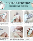 Professional Pet Nail Clippers with Adjustable Hole