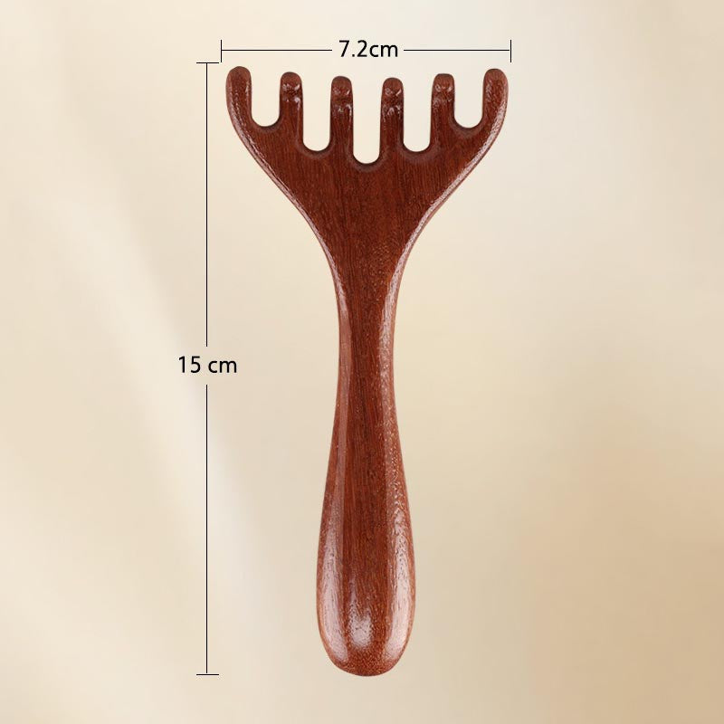 Wooden Meridian Massage Comb