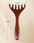 Wooden Meridian Massage Comb