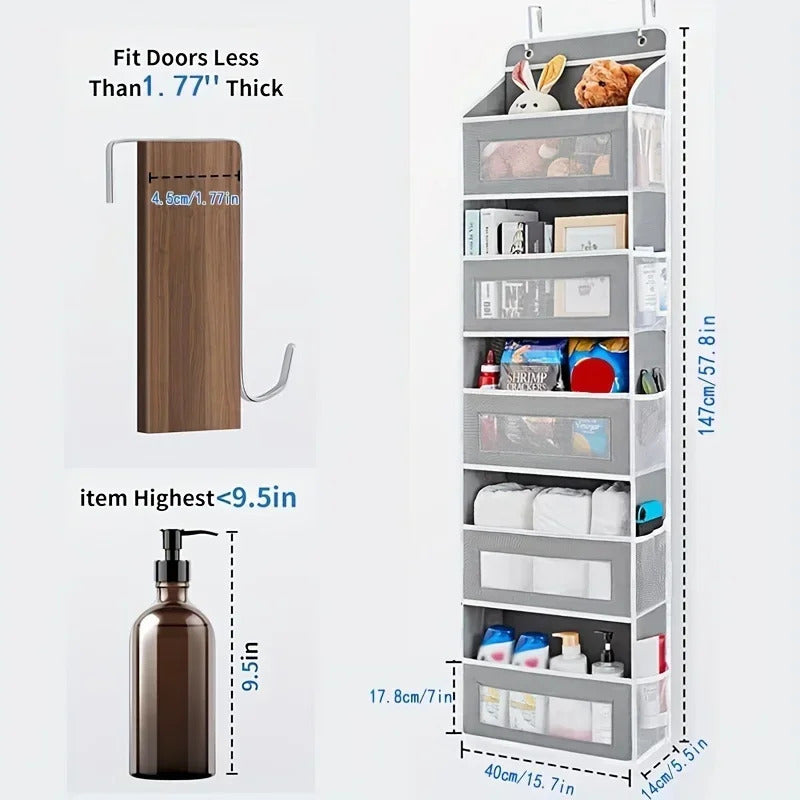 Upgraded 5-Shelf Hanging Storage Organizer