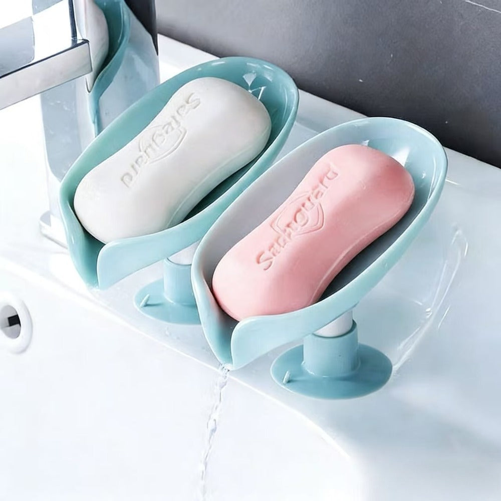 Drain Soap Holder Leaf Shape Soap Box