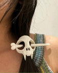Ghost Skull Hairclip