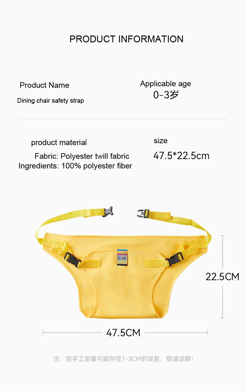 Child Seat Harness Foldable &amp; Portable Baby Meal Strap