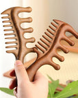 Multi-Functional Wooden Scalp Comb