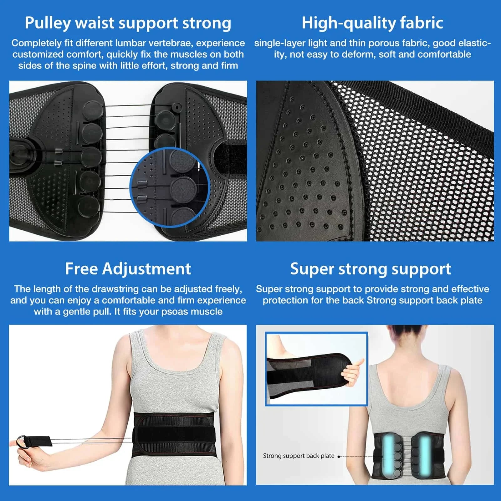 Adjustable Back Support Belt