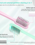 Portable U-shaped Soft Bristled Folding Toothbrush