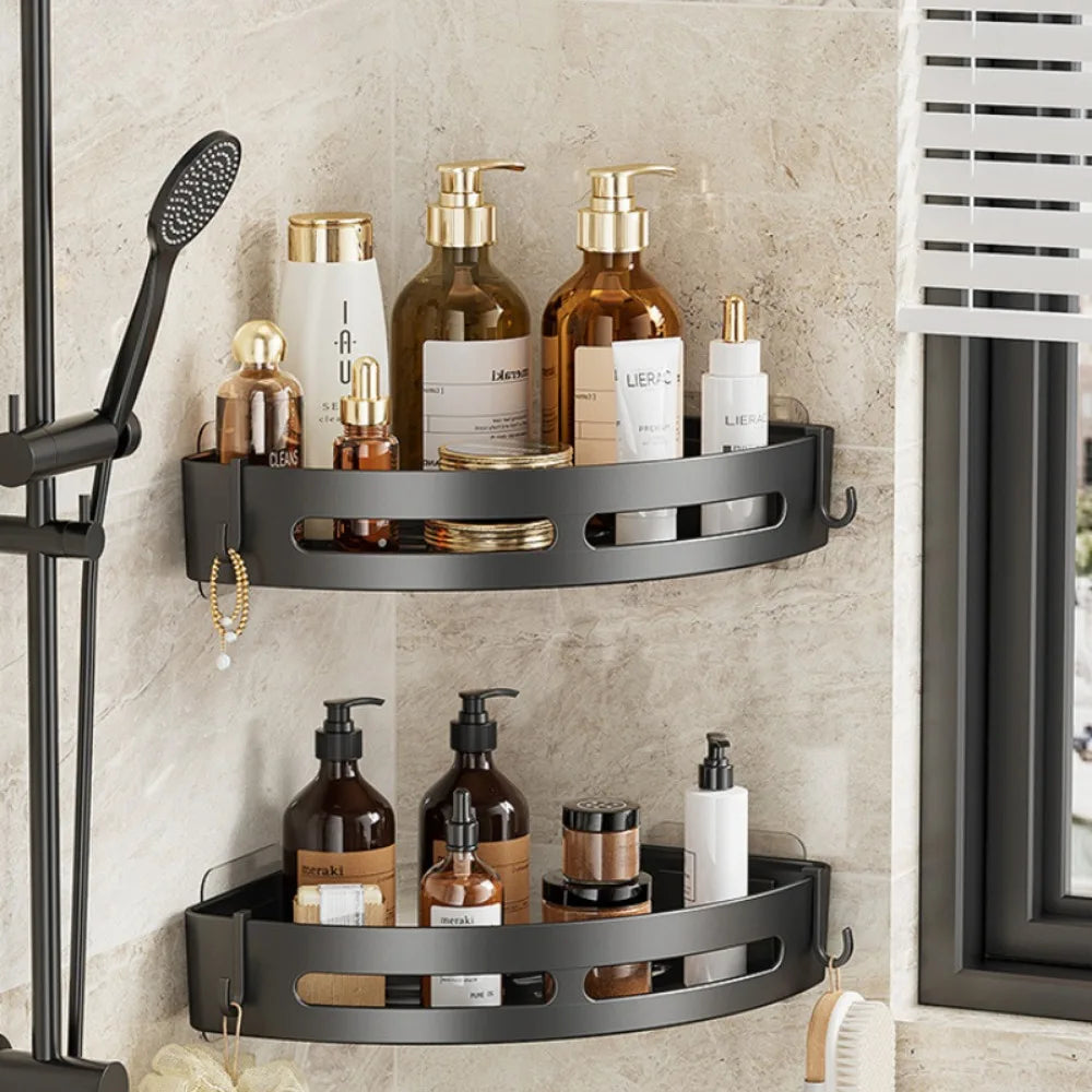 Adhesive Bathroom Shampoo Holder Shelves