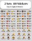 3D Waterproof Kitchen Stickers (Pack of 5)