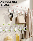 Multifunctional No Drill Six Link Clothes Hook
