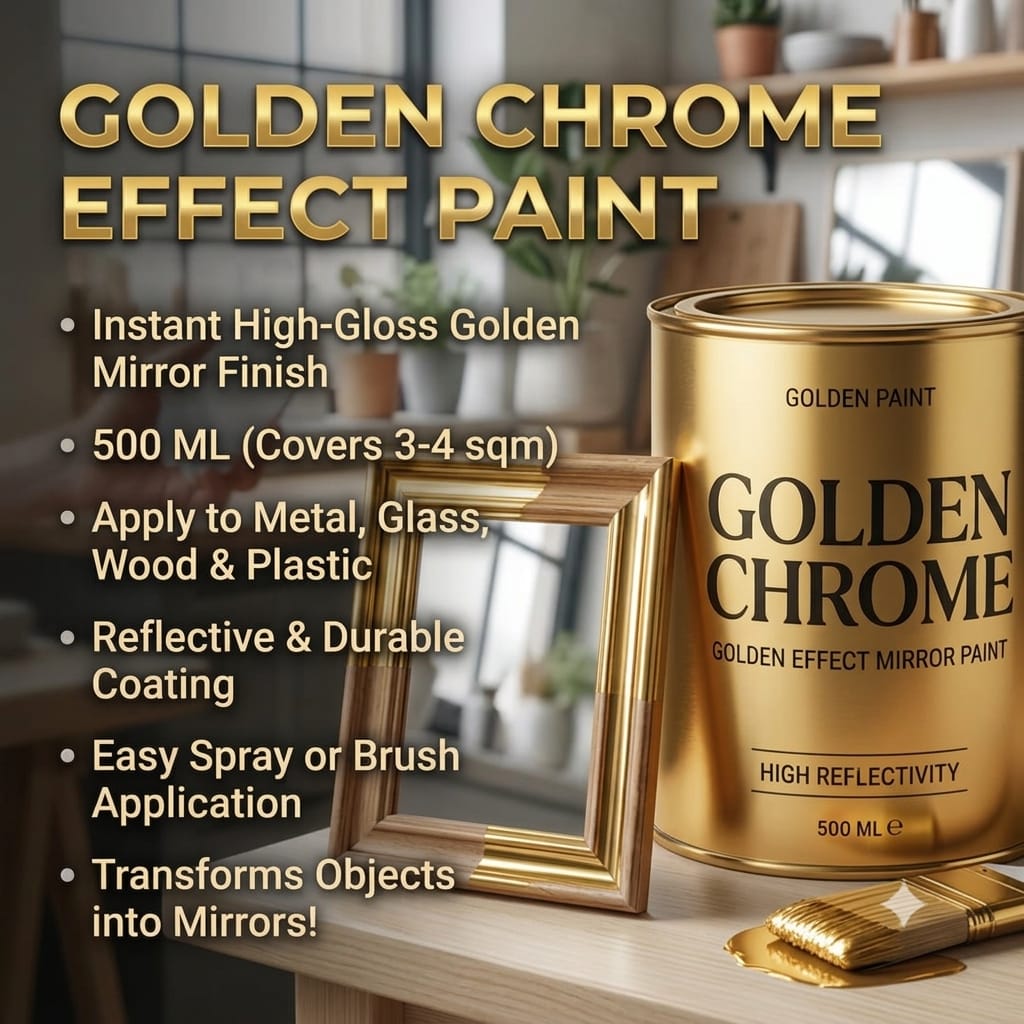 Golden Looking Mirror Paint ( China import )