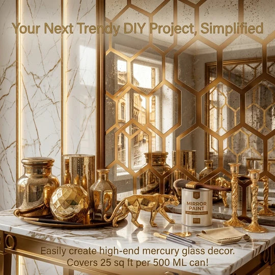 Golden Looking Mirror Paint ( China import )