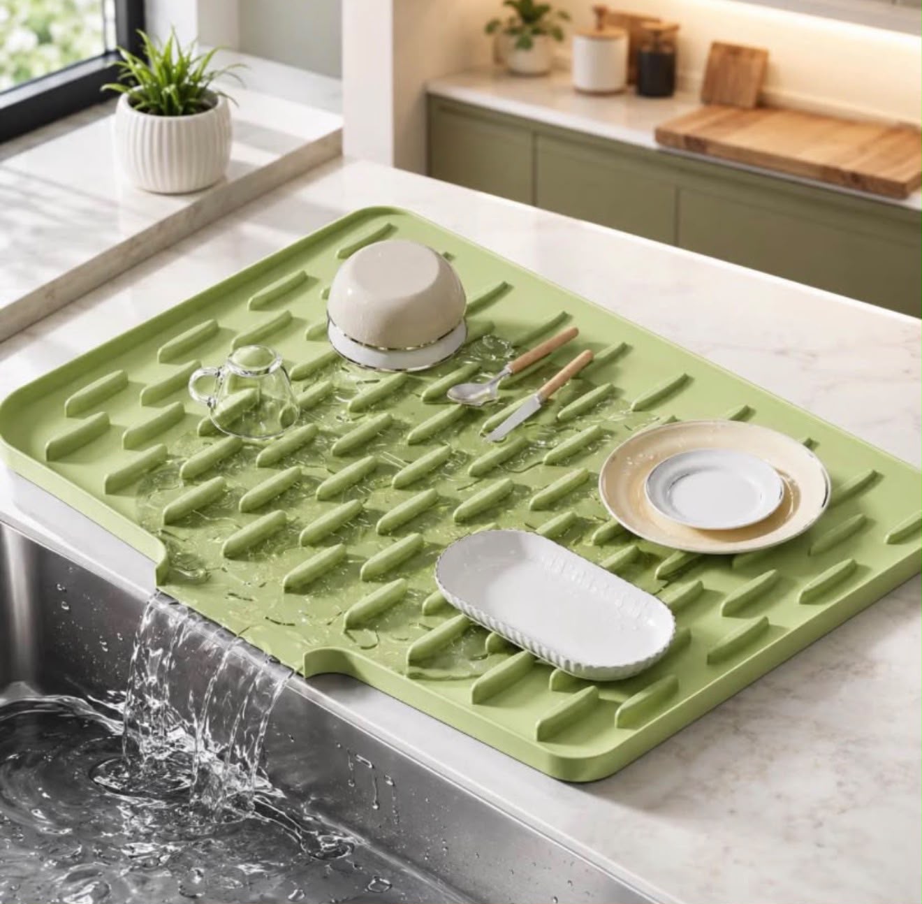Modern Silicone Dish Drying Mat
