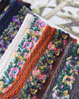 Winter Anti Fungal + Anti Rash Embroidered Floral Socks