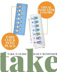 Weekly Pill Reminder with Color-Coded Indicators