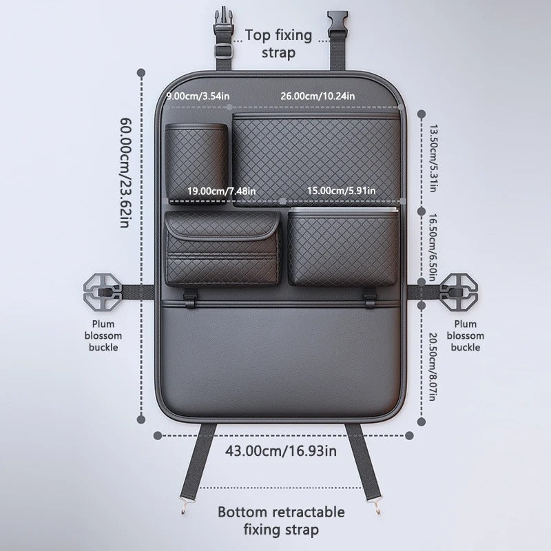 DriveEase 2025 Luxury Car Seat Back Organizer