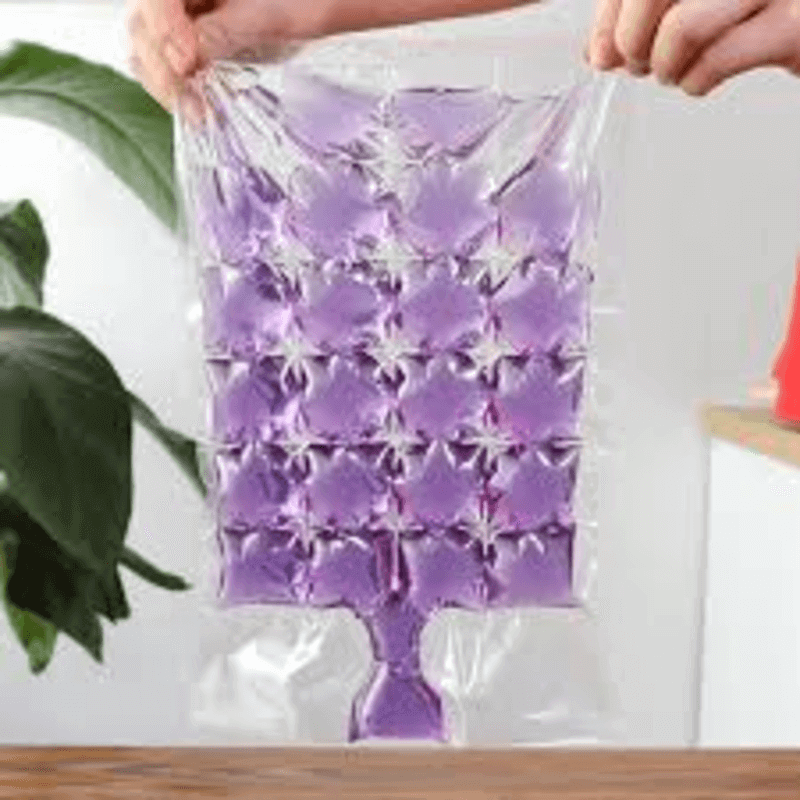 Pack of 10 Self-Seal 24-Grid Kitchen Ice Bags for Easy Ice Cube Making ...