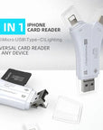 4 in 1 Micro USB Type C OTG TF Card Reader for iPhone And Android