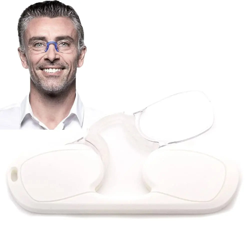 Portable Mini Nose Clip Reading Glasses +1.00