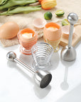Kitchen Stainless Steel Egg Topper