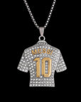GlitzGoal™ No.10 Messi-Inspired Soccer Pendant Necklace