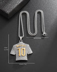GlitzGoal™ No.10 Messi-Inspired Soccer Pendant Necklace