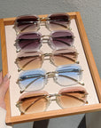 🌟 Trendy Rimless Gradient Sunglasses
